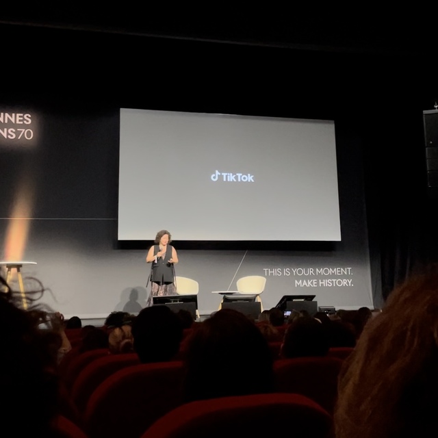 ▲ 소피아 헤르난데즈 틱톡 비지니스 마케팅 글로벌 헤드. ⓒ프랑스 칸 = 김현지 인턴 기자