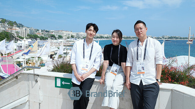 ▲ (좌측부터) 제일기획 CX크리에이티브팀 강승리 프로, CX전략팀 이지원 프로, 황성필 CX크리에이티브팀 CD. ⓒ프랑스 칸 = 이기륭 기자