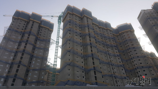 ▲ 아파트 건설 현장. 사진=성재용 기자