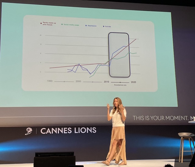 ▲ 안드레아 말라드 핀터레스트 최고 마케팅과 커뮤니케이션 담당자. ⓒ프랑스 칸 = 김현지 인턴