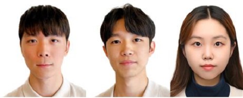 ▲ 왼쪽부터 한밭대 컴퓨터공학과 이지상, 김동수, 오서연 학생.ⓒ한밭대