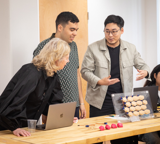 ▲ 가구 디자인연구팀이 제안한 솔방울 구조 활용 인테리어 패널 디자인 아이디어 결과물 ⓒ현대자동차그룹