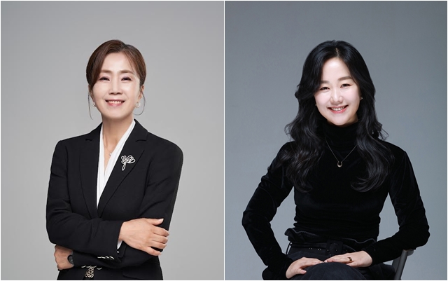 ▲ 좌측부터 한독 김미연 사장, 김윤미 전무. ⓒ한독