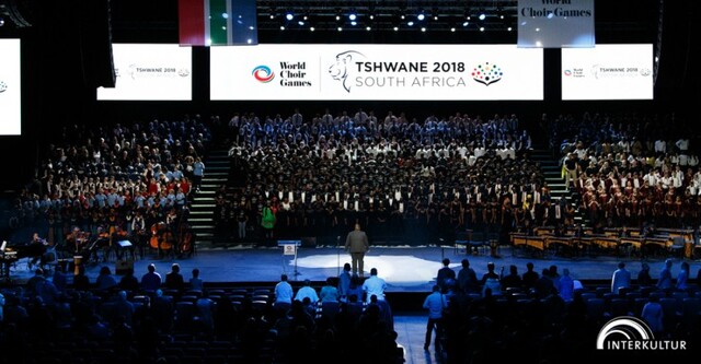 ▲ '2018 남아공 츠와니 세계합창대회' 모습.ⓒ인터쿨투르재단