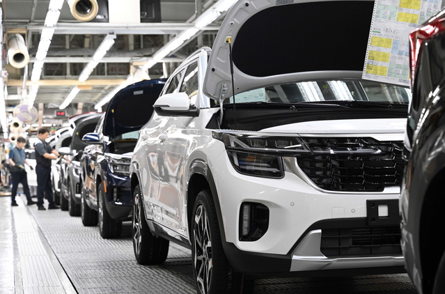 ▲ 기아 셀토스가 조립공정을 거치고 있다 ⓒ기아