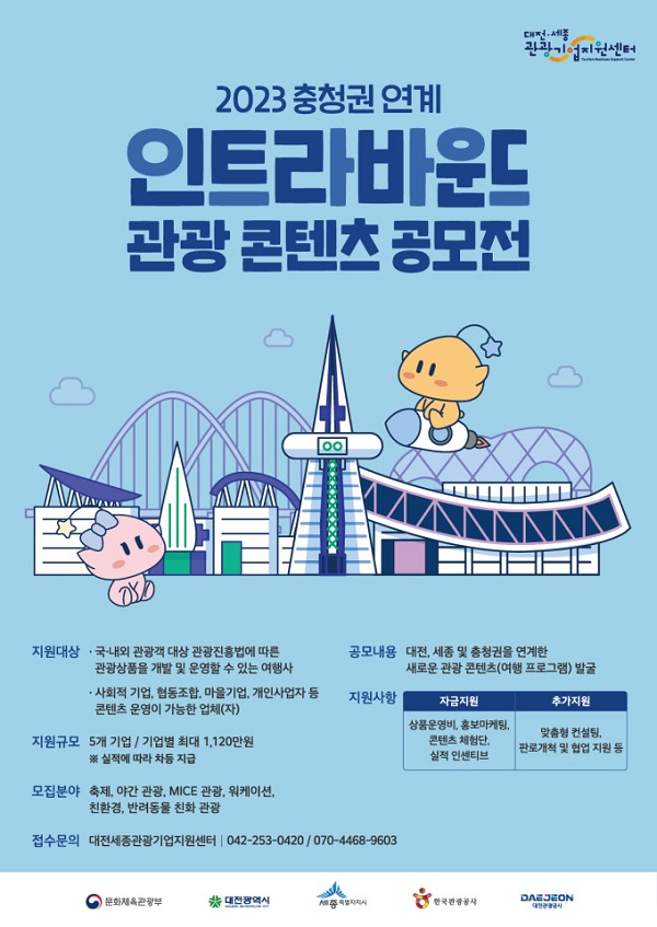 ▲ 대전관광공사가 총 5개의 관광콘텐츠를 최종 선정했다.ⓒ대전관광공사