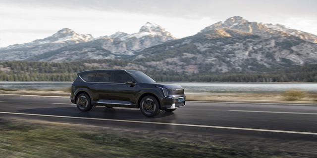 ▲ EV9의 주행 모습. ⓒ기아