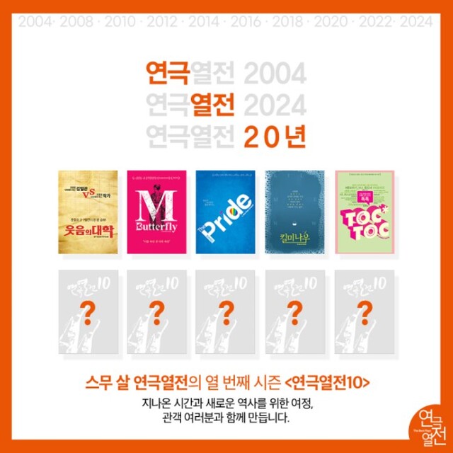 ▲ '연극열전10' 라인업 이미지.ⓒ연극열전