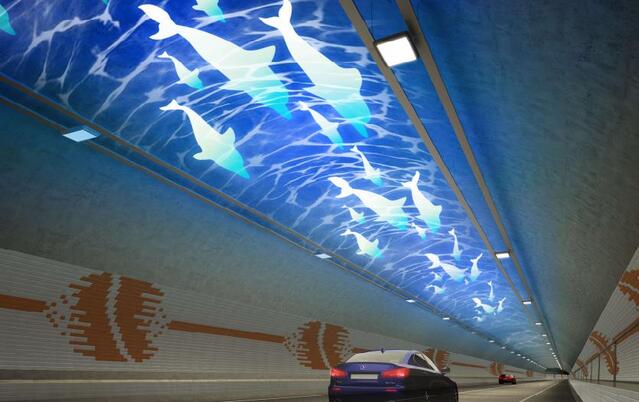 ▲ 보령해저터널 경관조명.ⓒ대전국토청