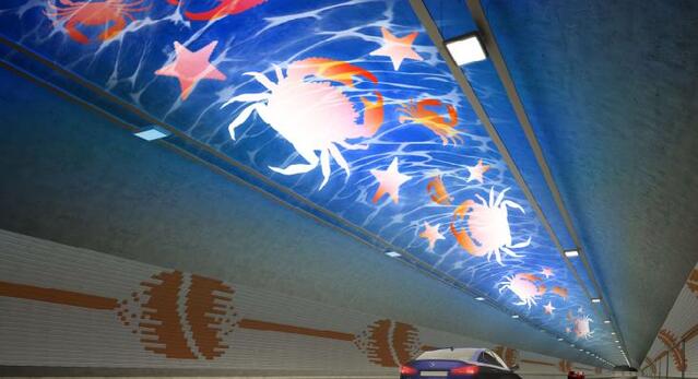 ▲ 보령해저터널 경관조명.ⓒ대전국토청