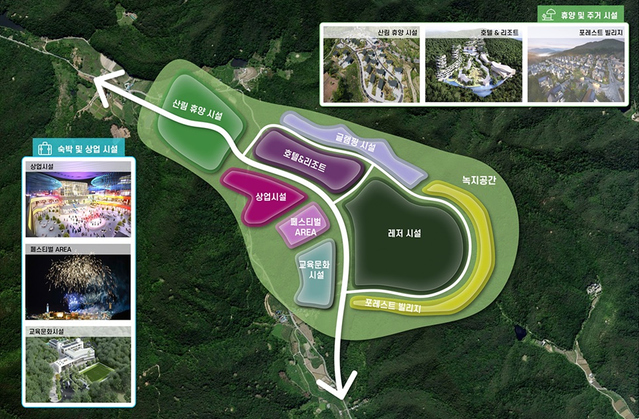 ▲ 대구광역시는 신공항 개항에 맞춰 군위군에 세계적인 복합휴양 관광단지를 조성한다.ⓒ대구시