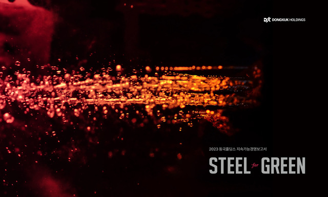 ▲ 동국홀딩스 지속가능경영보고서 표지 모습. ⓒ동국홀딩스