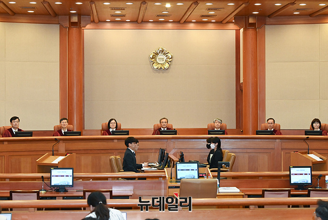 ▲ 헌법재판소 대심판정 ⓒ서성진 기자