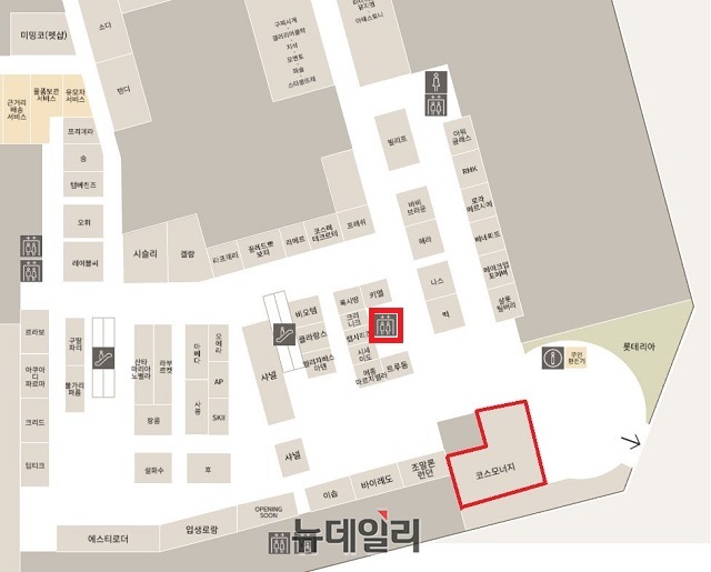 ▲ 주차장 엘리베이터와 지하철 연결통로 중간에 위치해 손쉽게 접근할 수 있게 했다.ⓒ조현우 기자