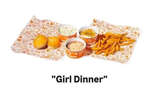 ▲ 파파이스의 '걸 디너(Girl Dinner)' 메뉴. ⓒPopeyes