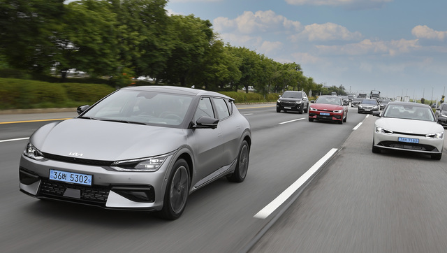 ▲ EV6의 주행 모습. ⓒ기아