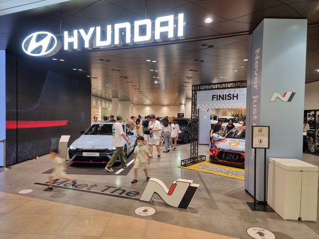 ▲ 현대차가 고양 스타필드에서 'Meet The N' 행사를 진행했다 ⓒ뉴데일리 김성현 기자