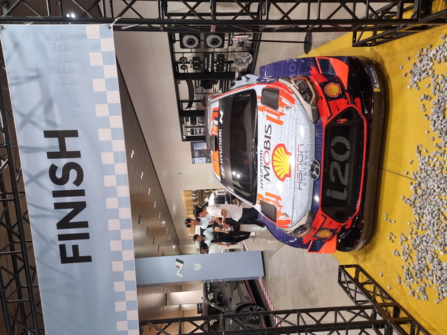 ▲ WRC에 참가한 i20 랠리카의 모습 ⓒ뉴데일리 김성현 기자