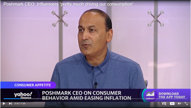 ▲ 마니시 샨드라 포시마크 CEO가 지난 21일 야후 파이낸스와 인터뷰를 진행하고 있다.ⓒ야후 파이낸스 갈무리