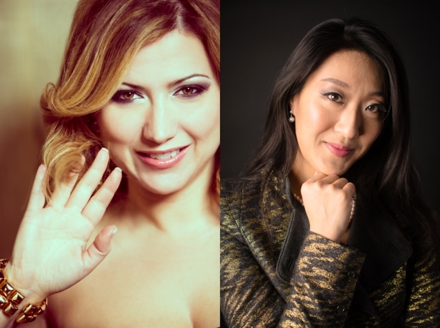 ▲ 소프라노 데시레 랑카토레와 여지원.ⓒ예술의전당