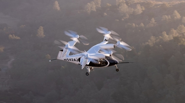 ▲ 미국 조비 에비에이션 UAM 기체ⓒ조비 에비에이션