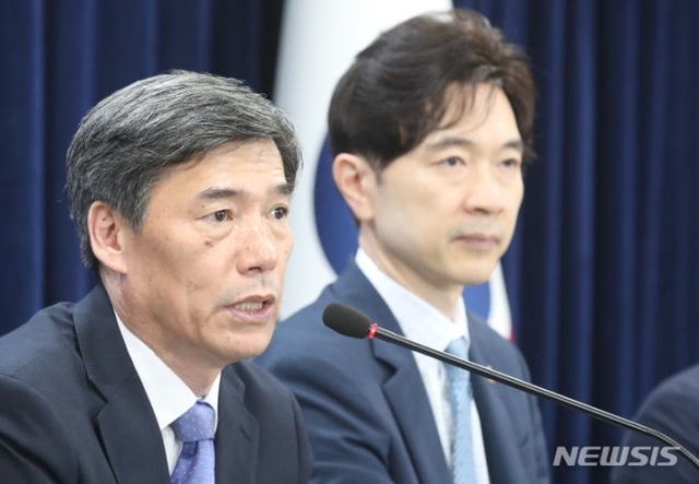 ▲ 박구연 국무조정실 국무1차장이 7일 오전 서울 종로구 정부서울청사에서 후쿠시마 오염수 방류 관련 언론브리핑을 하고 있다. ⓒ뉴시스