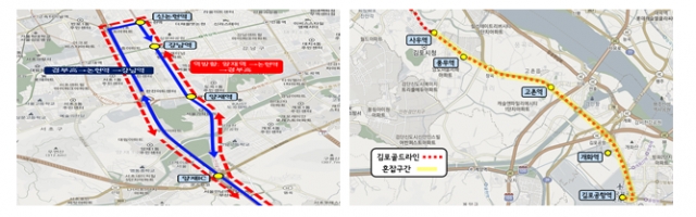 ▲ (왼쪽부터) 서울01번 노선, 서울02번 노선. ⓒ서울시