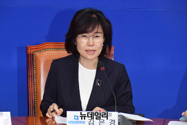 ▲ 김은경 더불어민주당 혁신위원장이 10일 오전 국회에서 혁신안 발표를 하고 있다. ⓒ이종현 기자