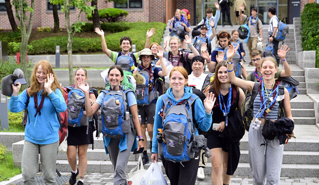 ▲ 잼버리 대원들이 현대차그룹에 감사함을 나타냈다. ⓒ현대차그룹