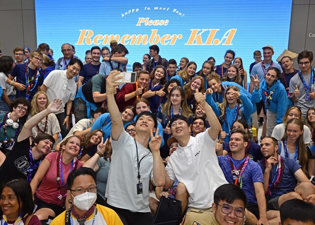 ▲ 오산교육센터에서 프로그램에 참여한 잼버리 대원들 ⓒ현대차그룹