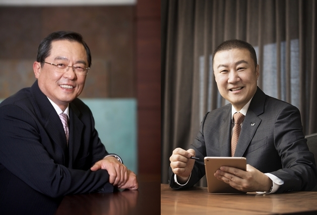 ▲ (왼쪽부터)구자열 LS 이사회 의장, 구자은 LS 회장. ⓒLS그룹