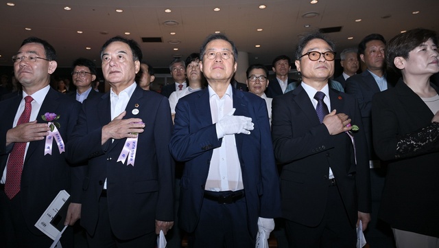 ▲ 이번 경축식은 참석인원을 400명으로 확대하고, 시립국악단의 ‘호적풍류’ 공연을 시작으로, 국민의례, 기념사, 독립유공자 포상, 경축사, 축하공연, 만세삼창 순으로 진행됐다.ⓒ대구시