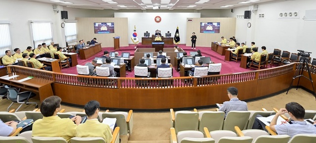 ▲ 246회 공주시의회 임시회 본회의 모습.ⓒ공주시