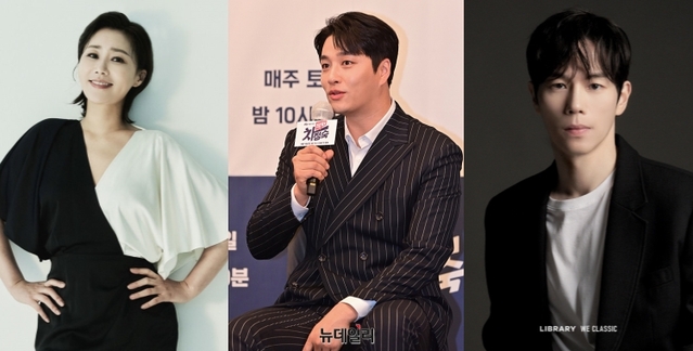 ▲ 왼쪽부터 배우 신영숙·민우혁·고훈정.ⓒ샘컴퍼니·뉴데일리 D/B·라이브러리컴퍼니