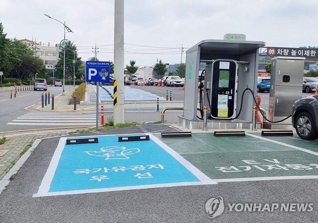 ▲ 국가유공자 주차구역 모습. ⓒ연합뉴스