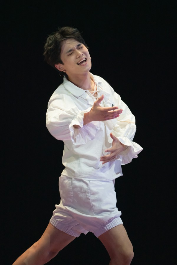 ▲ '제1회 대한민국 국제뮤지컬콩쿠르'에서 대상을 차지한 김민규 참가자의 공연 장면.ⓒ한국뮤지컬협회