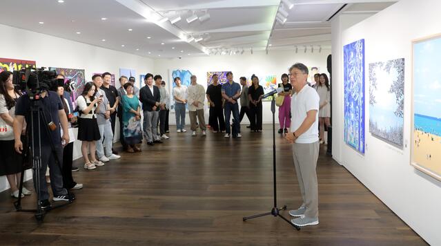 ▲ 곽재선 KG그룹 회장이 인사말을 하는 모습. ⓒKG그룹