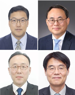 ▲ (왼쪽부터 시계방향)김병환 기획재정부 제1차관 내정자, 고기동 행정안전부 차관 내정자, 김형렬 행정중심복합도시건설청장 내정자, 이한경 행정안전부 재난안전관리본부장 내정자.ⓒ대통령실 제공