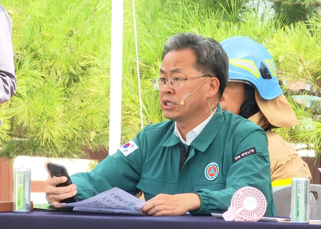 ▲ 오동창 군수는 “앞으로도 군은 전시에 어떤 적이 침투해 오더라도 군청을 비롯한 군·경·소방의 모든 역량을 합쳐 슬기롭게 극복해 내겠다”고 밝혔다.ⓒ영양군