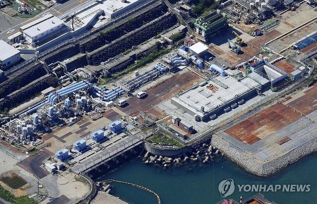 ▲ 후쿠시마 제1원자력발전소 처리수 희석 및 방출 설비. ⓒ연합뉴스