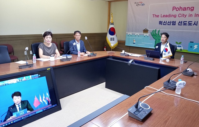 ▲ 김남일 부시장이 30일 중국 길림성 연길시에서 개최한 ‘제27회 환동해 거점도시 회의’에 참가했다.ⓒ포항시