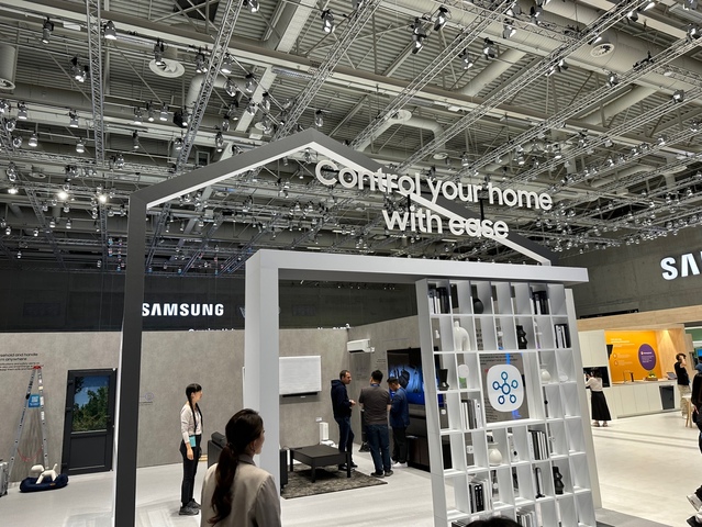 ▲ IFA 2023 삼성전자 전시관 '스마트싱스 존' 전경 ⓒ장소희 기자