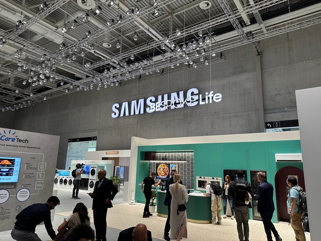 ▲ IFA 2023 삼성전자 전시관 '비스포크 가전' 존 모습 ⓒ장소희 기자