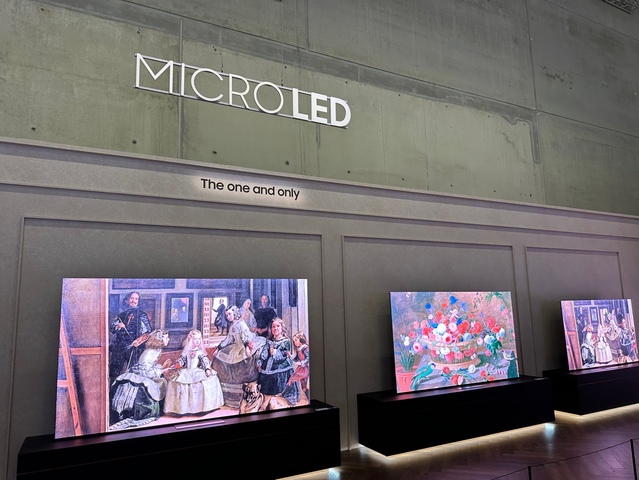 ▲ IFA 2023 삼성전자 전시관 내 마이크로LED TV 전시 모습 ⓒ장소희 기자
