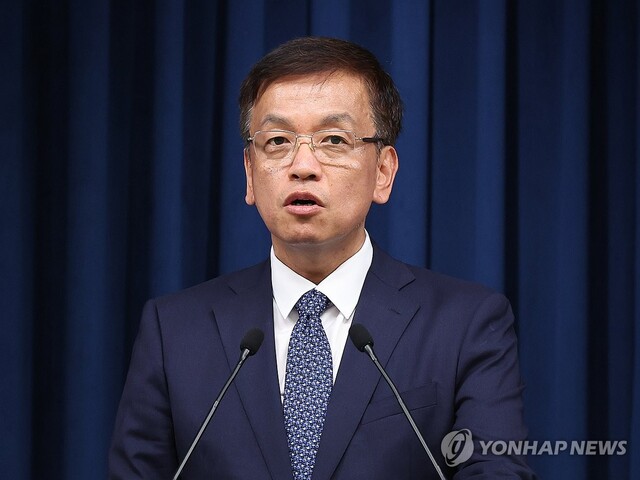 ▲ 최상목 대통령실 경제수석이 지난 8월31일 서울 용산 대통령실 청사에서 윤석열 대통령의 인도네시아, 인도 순방 경제일정 관련 브리핑을 하고 있다.ⓒ연합뉴스