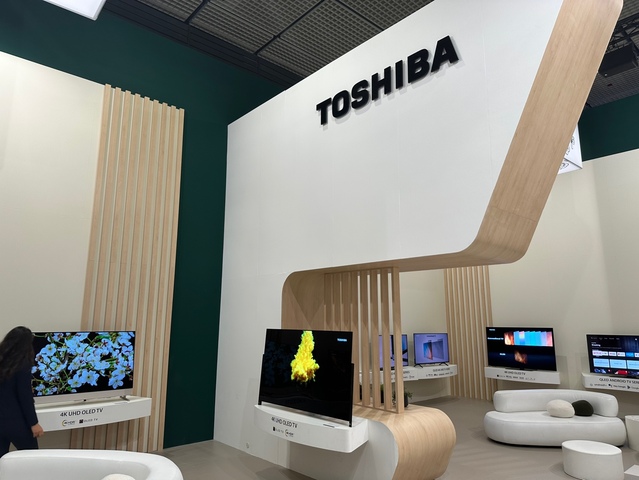 ▲ IFA 2023 도시바 전시장 TV 전시 모습 ⓒ장소희 기자