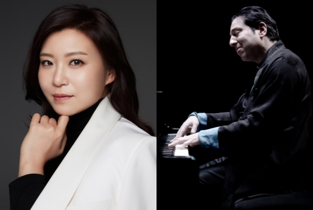 ▲ 지휘자 성시연(왼쪽), 피아니스트 파질 세이.ⓒKBS교향악단