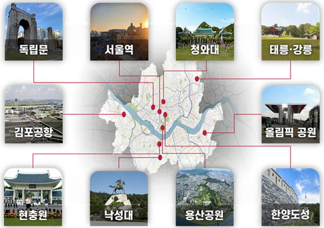 ▲ 서울의 주요 역사‧문화자산. ⓒ국토교통부