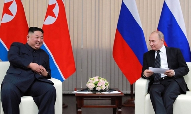 ▲ 김정은 북한 국무위원장(왼쪽), 블라디미르 푸틴 러시아 대통령. ⓒ연합뉴스