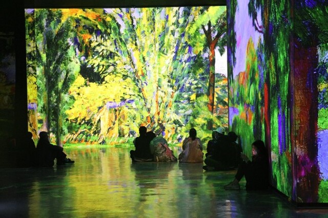 ▲ 빛의 벙커 '세잔, 프로방스의 빛' 展.ⓒ티모넷